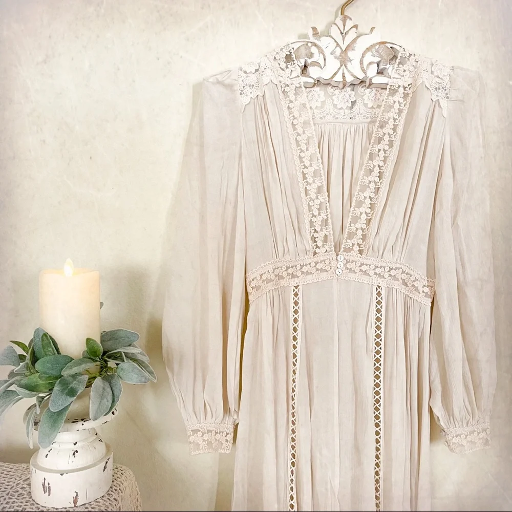 NWT Spell Le Gauze Lace Duster